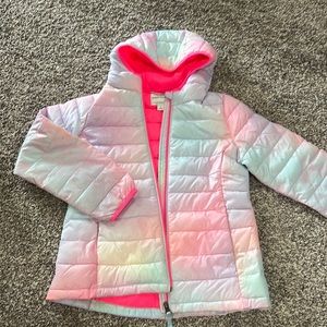 Girls Lightweight Water Resistant Hooded Puffer Jacket